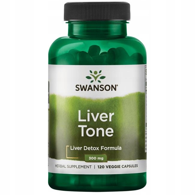 Swanson, Liver Tone, 300 mg, 120 rostlinných kapslí