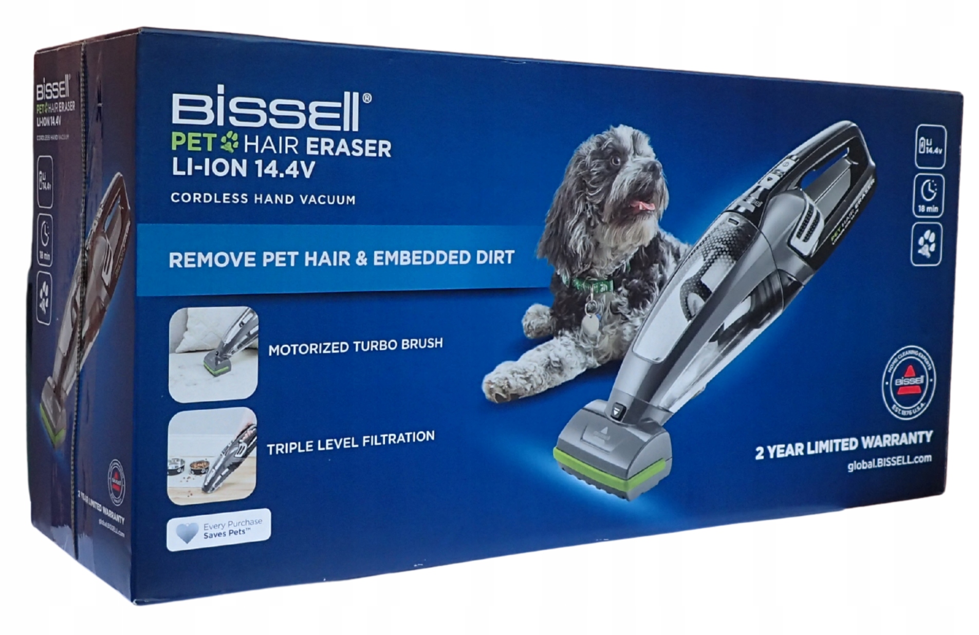 Ručný vysávač na srsť zvierat pre psa Bissell Pet Hair Eraser 2278N