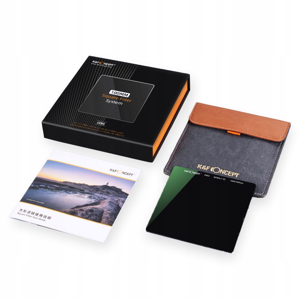 Šedý filtr K&f Concept Nano X ND64 (100x100 mm)