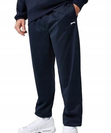 Spodnie Dresowe Slazenger Poly Kieszenie Nogawki na Zamek Duży Rozmiar 3XL