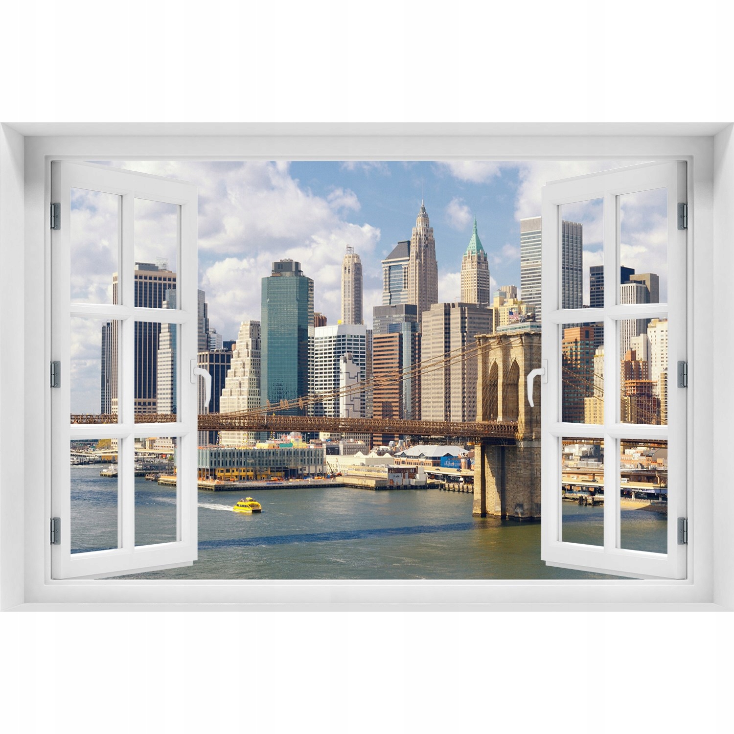 

Naklejka na ścianę 3D Okno Manhattan Nowy Jork