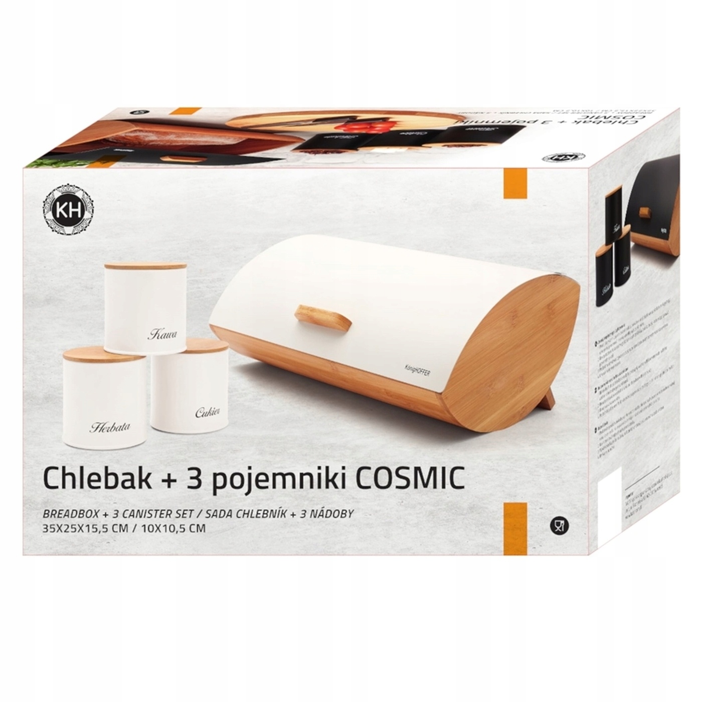 Chlebak i pojemniki kuchenne Konighoffer Cosmic Marka Konighoffer