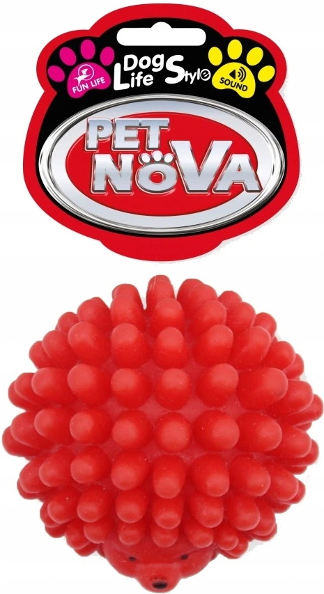 

Pet Nova zabawka Jeżyk dental+dźwięk czerwony 6,5c