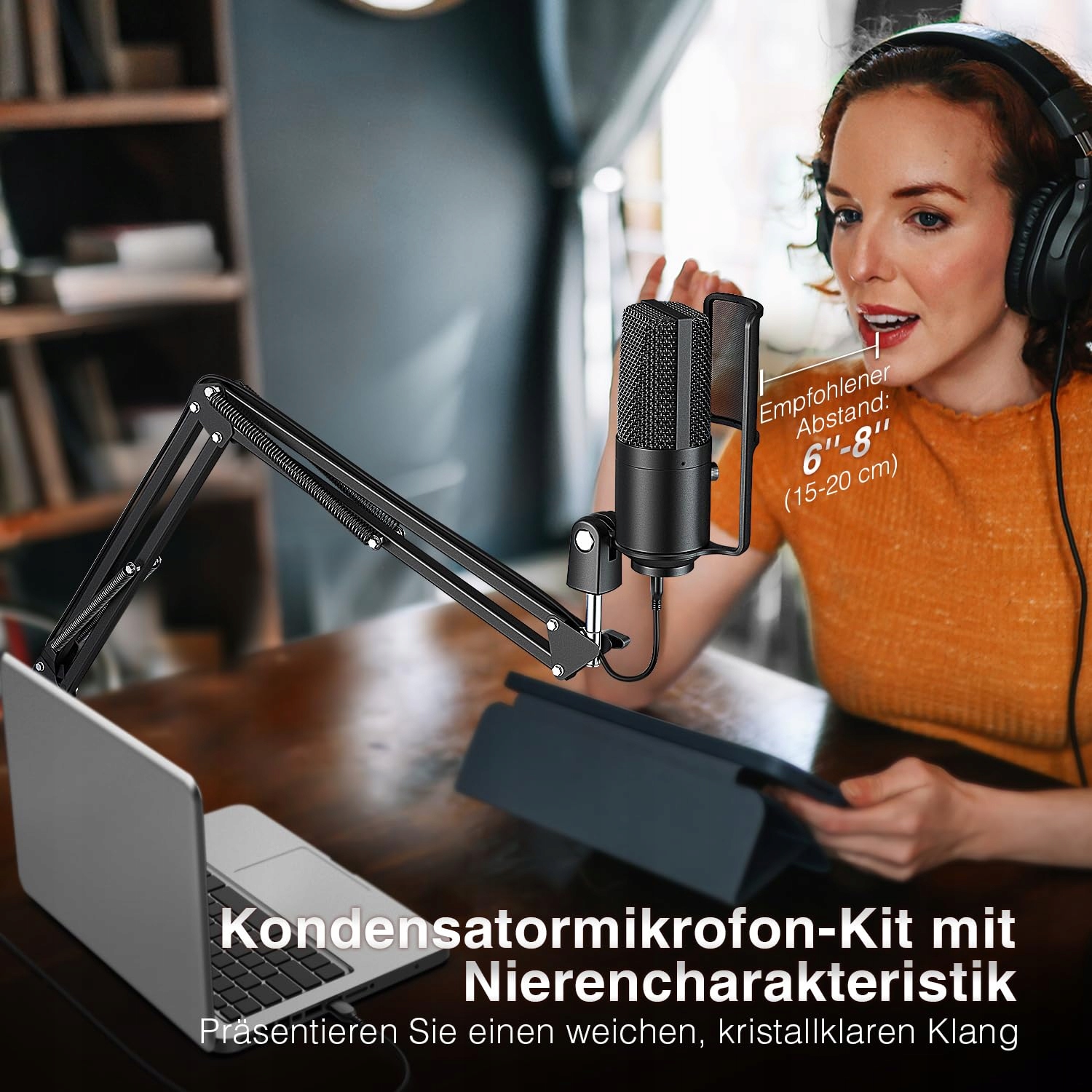 FIFINE Zestaw Mikrofon USB z Przyciskiem Wyciszenia T669PRO1 — miniatura 6