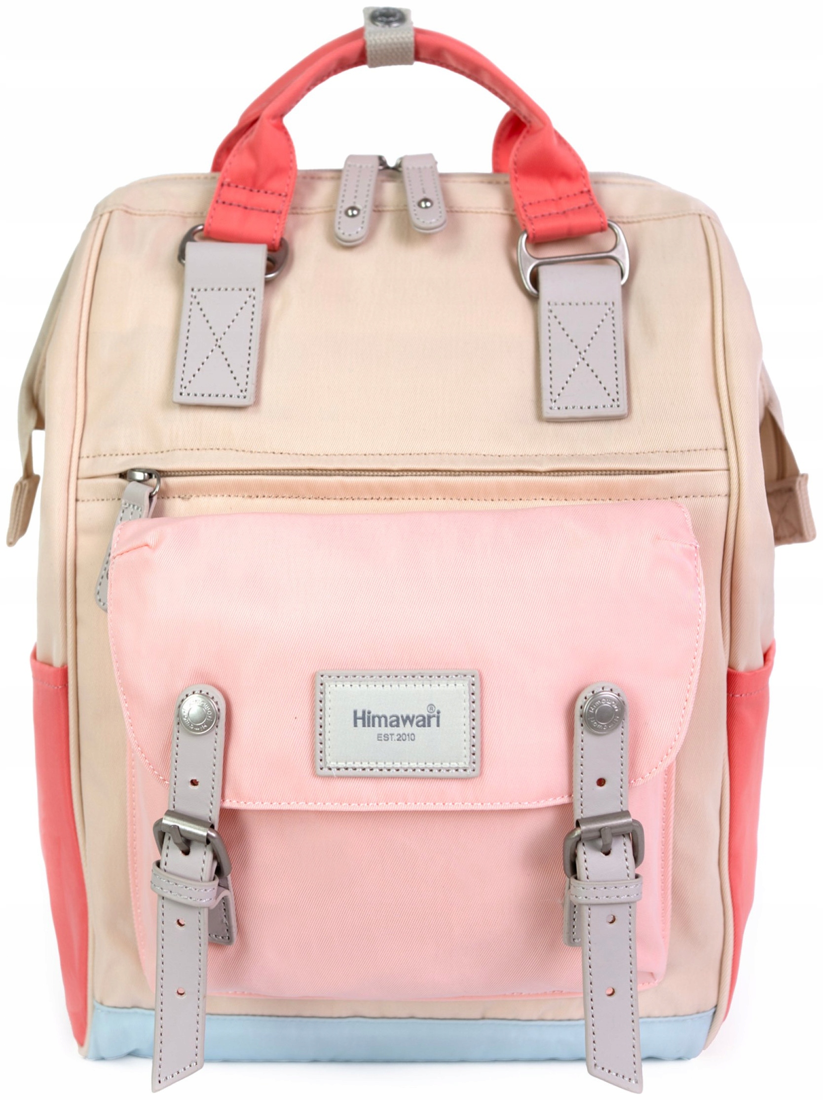 Batoh na notebook Himawari Vivid M do práce do školy, světle béžový