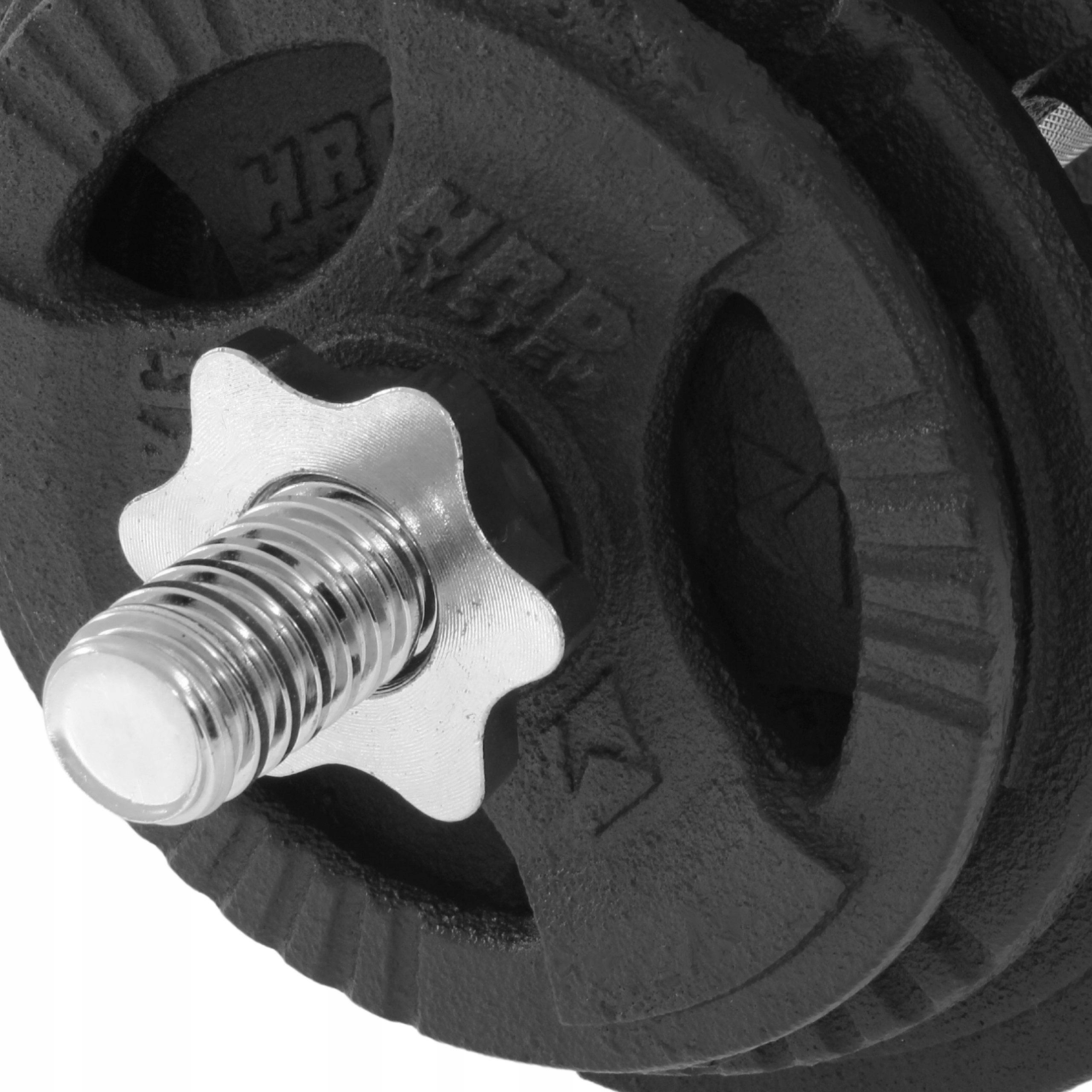 HRD SYSTEM HANTLA ŻELIWNA REGULOWANA 10KG HANTLA SZTANGA ZACISKI Typ regulowane