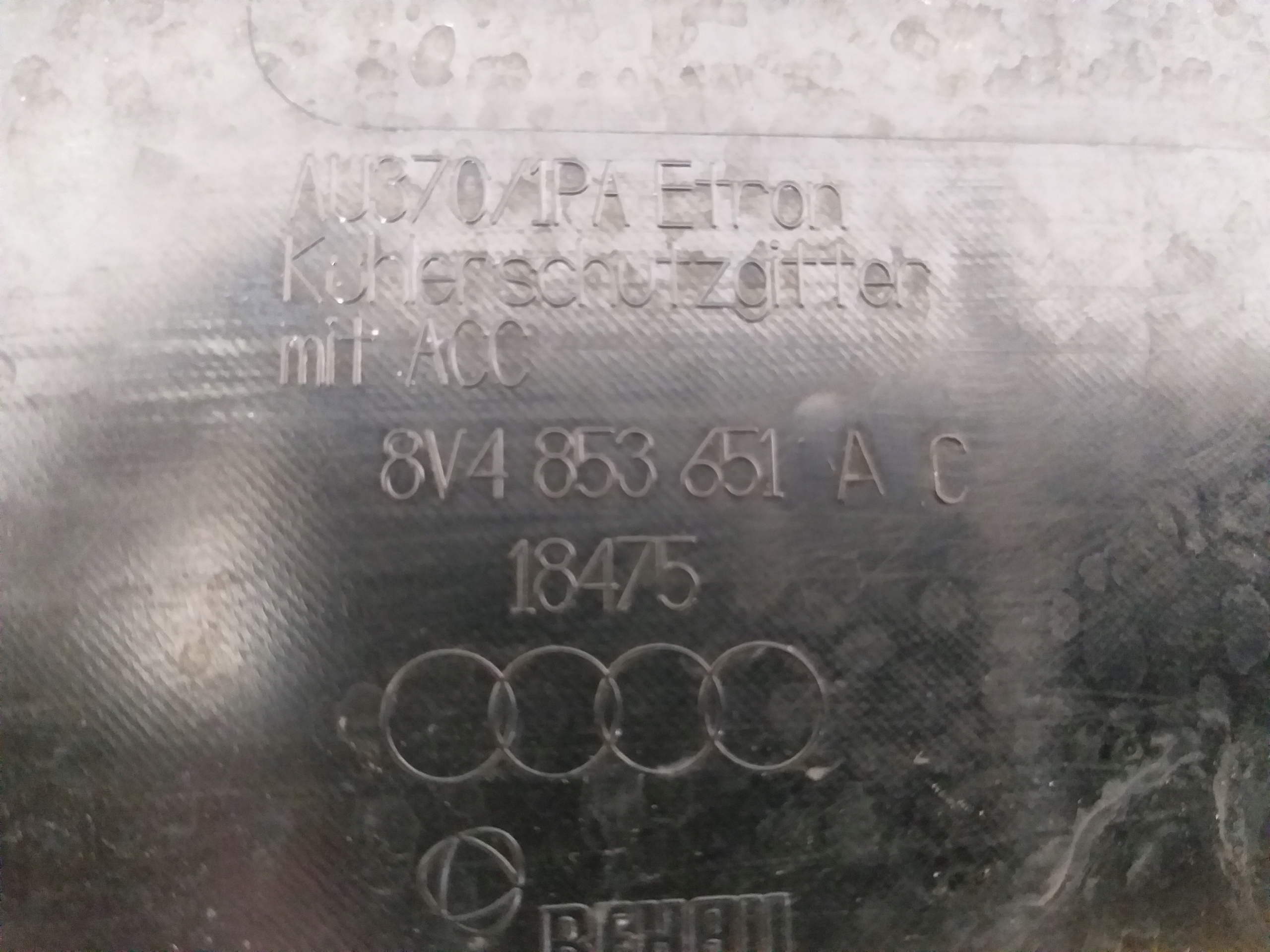 GRIGLIA AUDI E TRON E-TRON LIFT 8V3853651AC