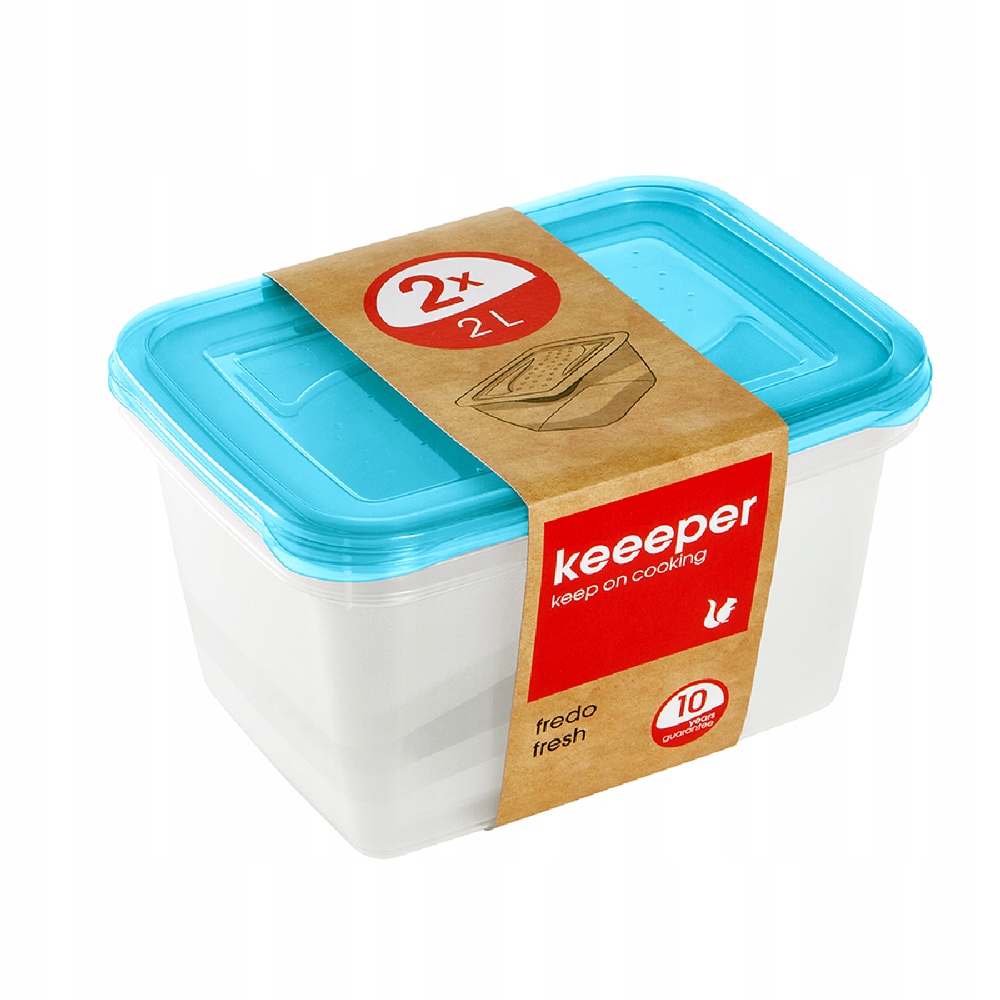 

Zestaw 2 pojemników fredo fresh 2 l Keeeper