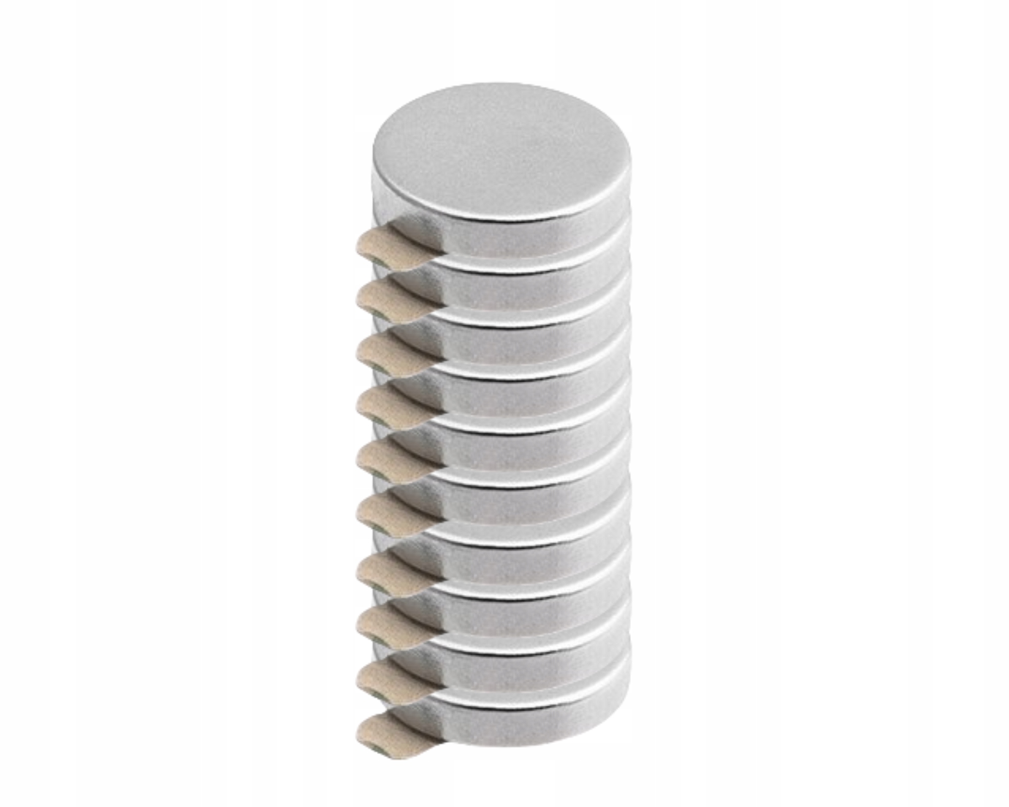 

Magnes Neodymowy 10x2 mm Z Klejem Taśmą 3M 10 szt