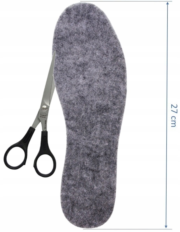 WKŁADKI DO BUTÓW FILCOWE GRUBY FILC 6 mm r. 41 x10 Cechy dodatkowe ocieplające