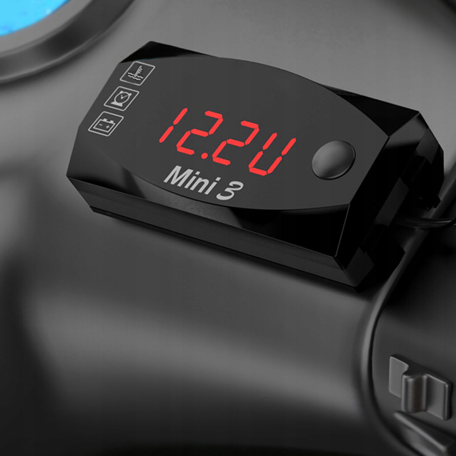 CYFROWY TERMOMETR SAMOCHODOWY ZEGAR DC 12V Kod producenta yime