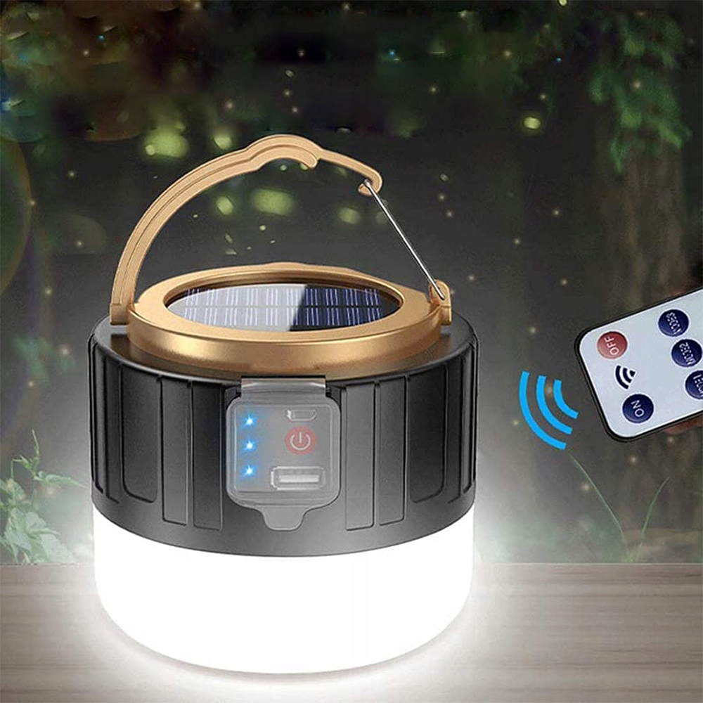 LAMPA KEMPINGOWA LED SOLARNA POWERBANK 3600mAh USB Rodzaj akumulatorowa