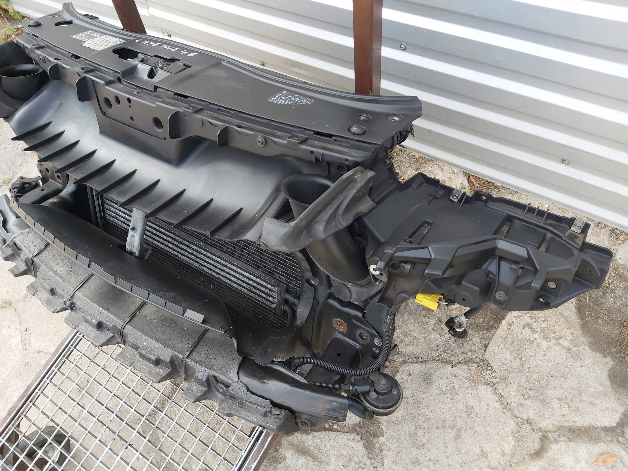 front body wall radiator PORSCHE CAYENNE and 7L LIFT 4.8