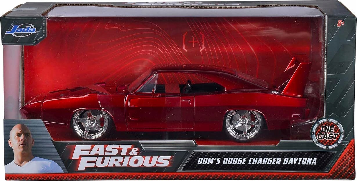 Jada Toys Rychle a zběsile Model Dodge Charger Daytona Dom's 1969 1:24