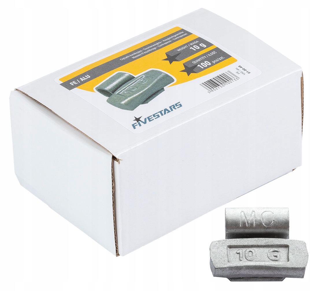 

Ciężarki Nabijane Stalowe 10g do Felg Aluminiowych