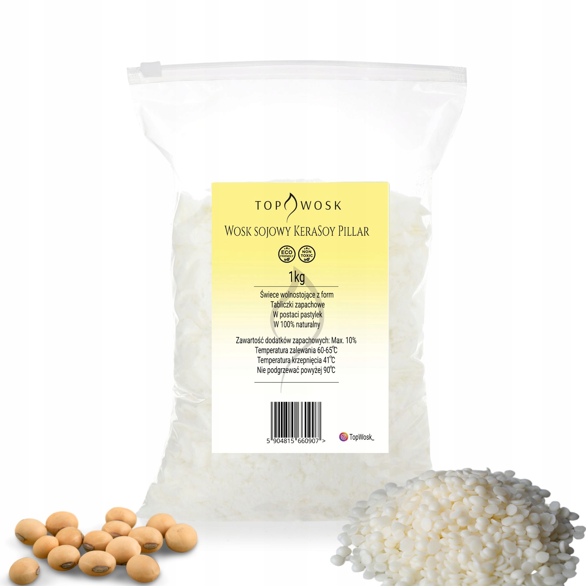 

Wosk sojowy naturalny Pillar do świec 1 kg