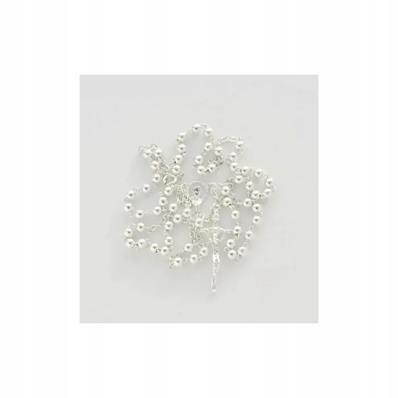 Růženec stříbrný kulička menší se zápinkou