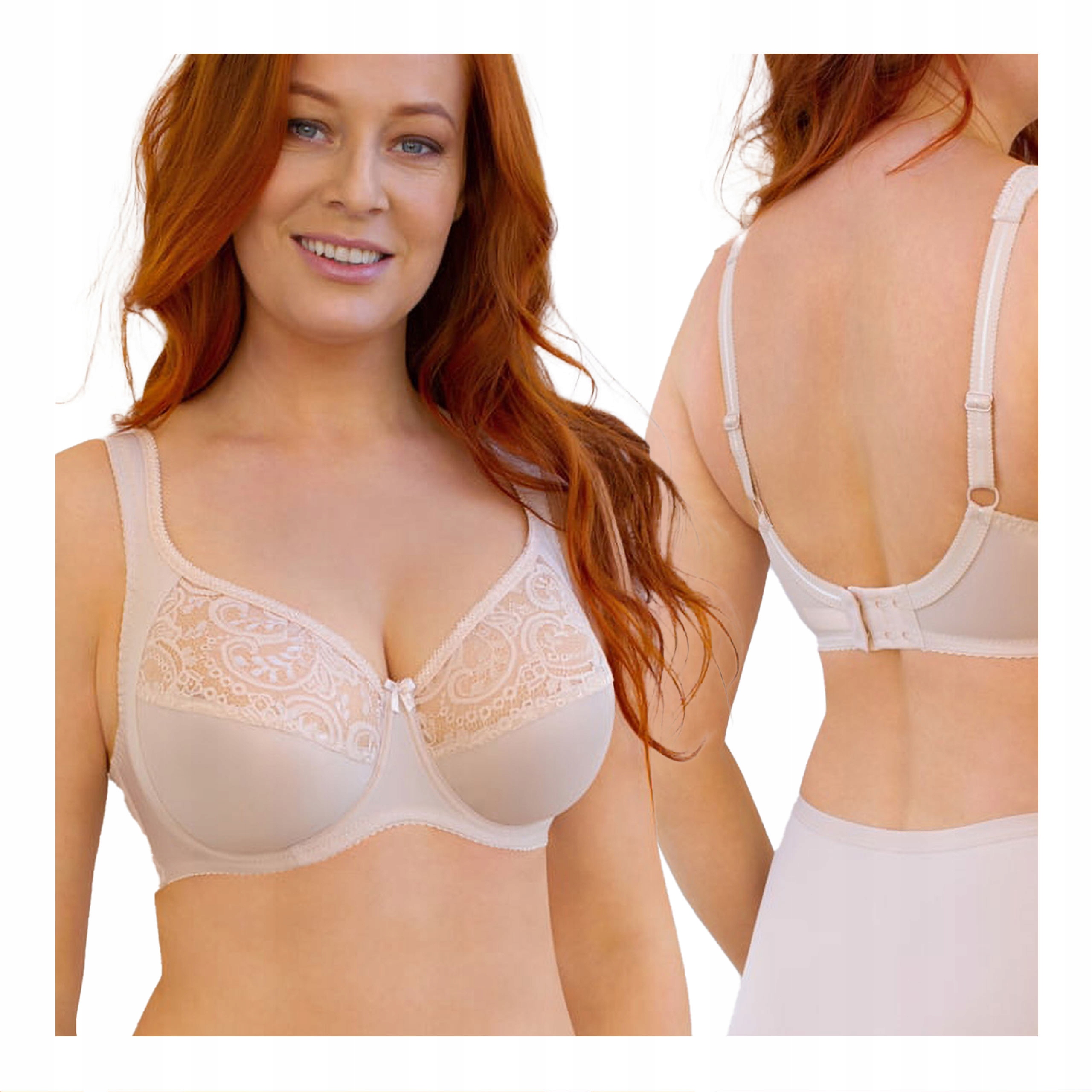 Měkká dámská podprsenka pro velké poprsí s širokými ramínky Kleo 95F