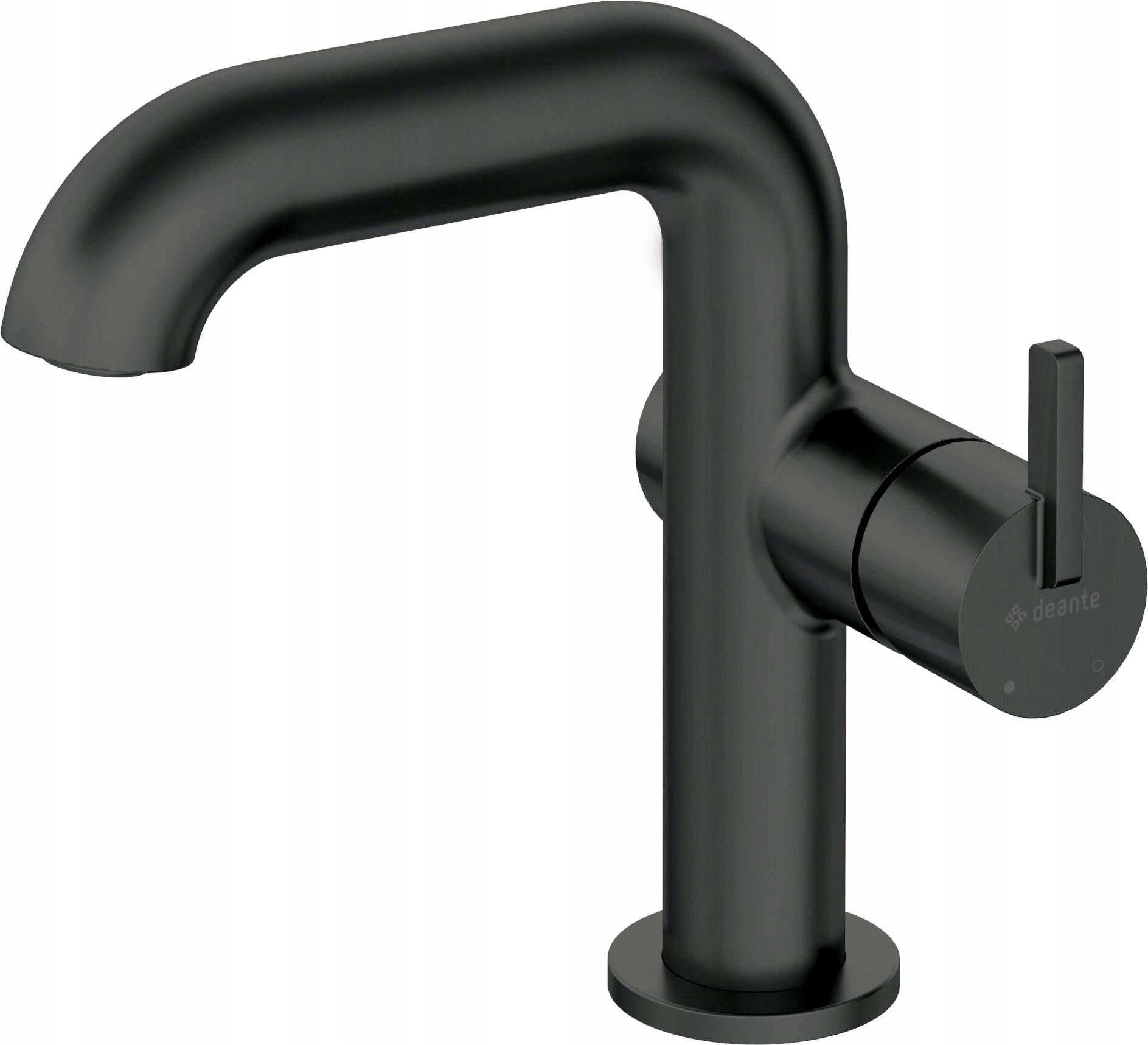 Kúpeľňová batéria Deante Nero, mosadz, obdĺžnikový výtok, ekologický dizajn