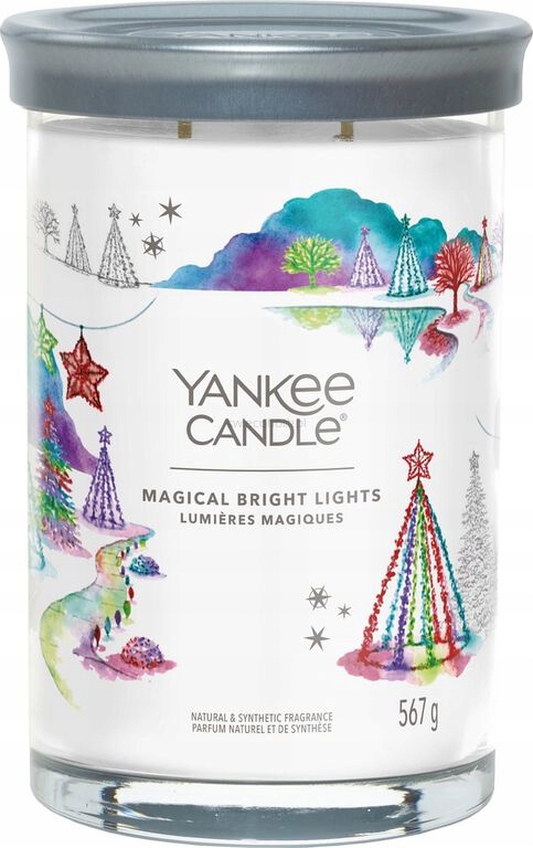 Magická zářivá světla Yankee Candle Signature skleněná svíčka se dvěma knoty