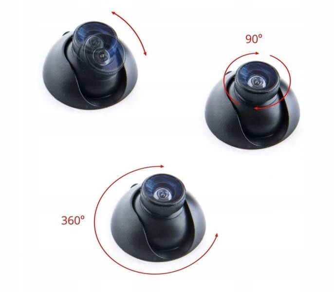 Kamera Cofania Parkowania Uniwersalna Obrotowa 360 Łączność przewodowa