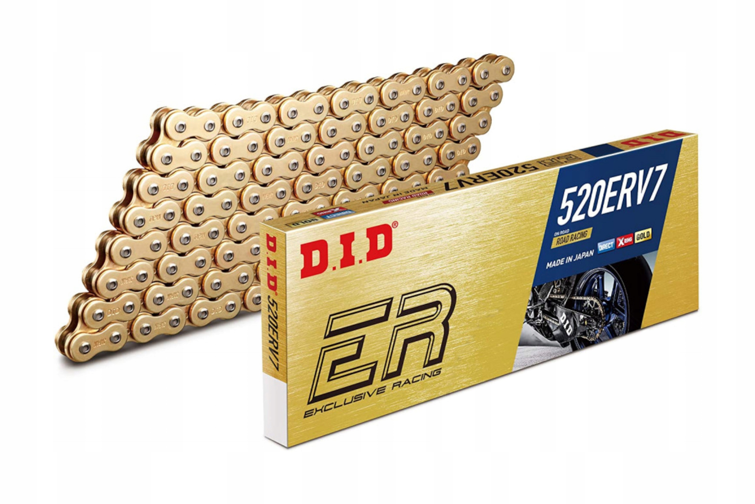 Reťaz DID 520 ERV7 120 X-Ring Gg zlatá spona