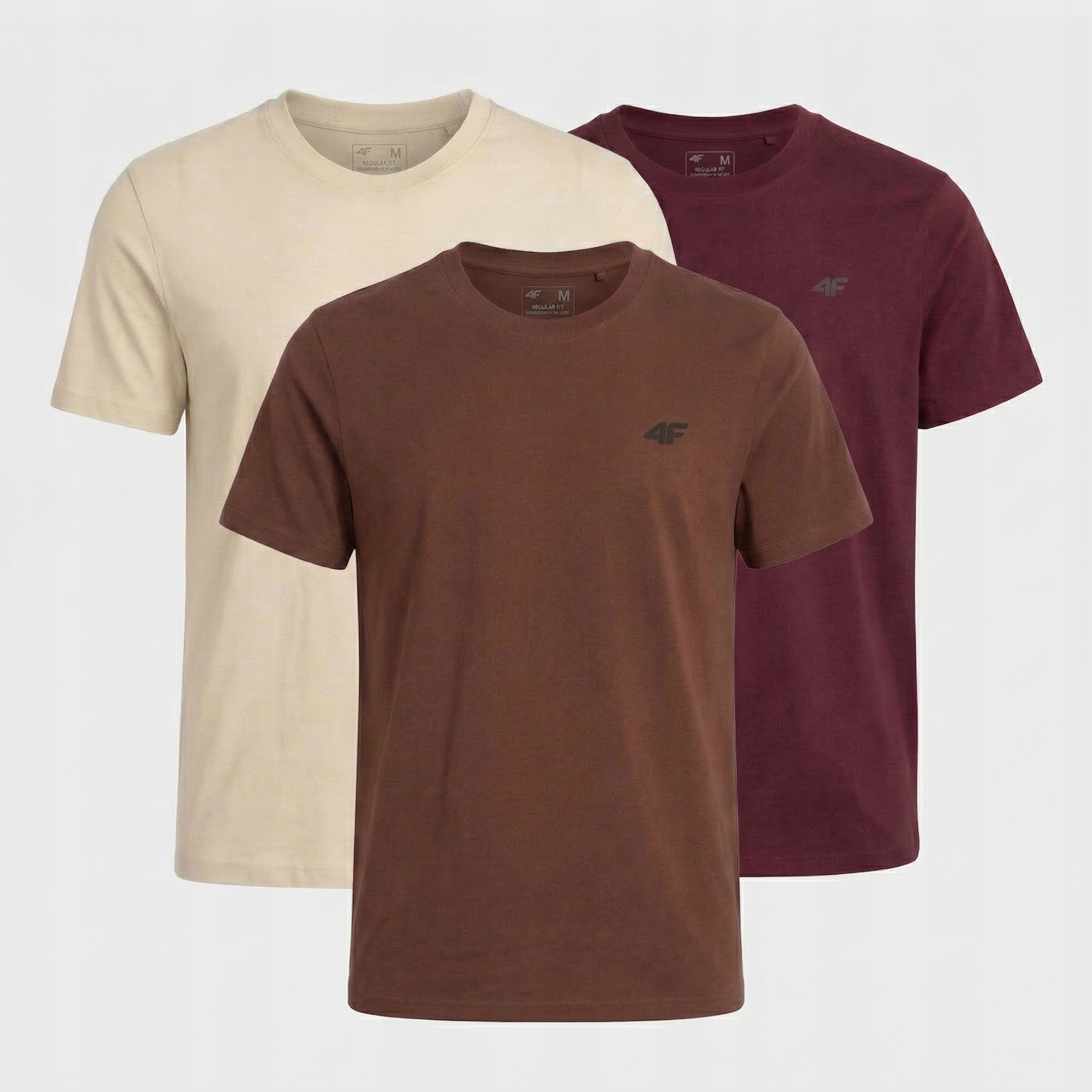 Tričko Pánské Limitované 4F Tričko Komplet Set 3 Kusů 5XL M3948 SS26