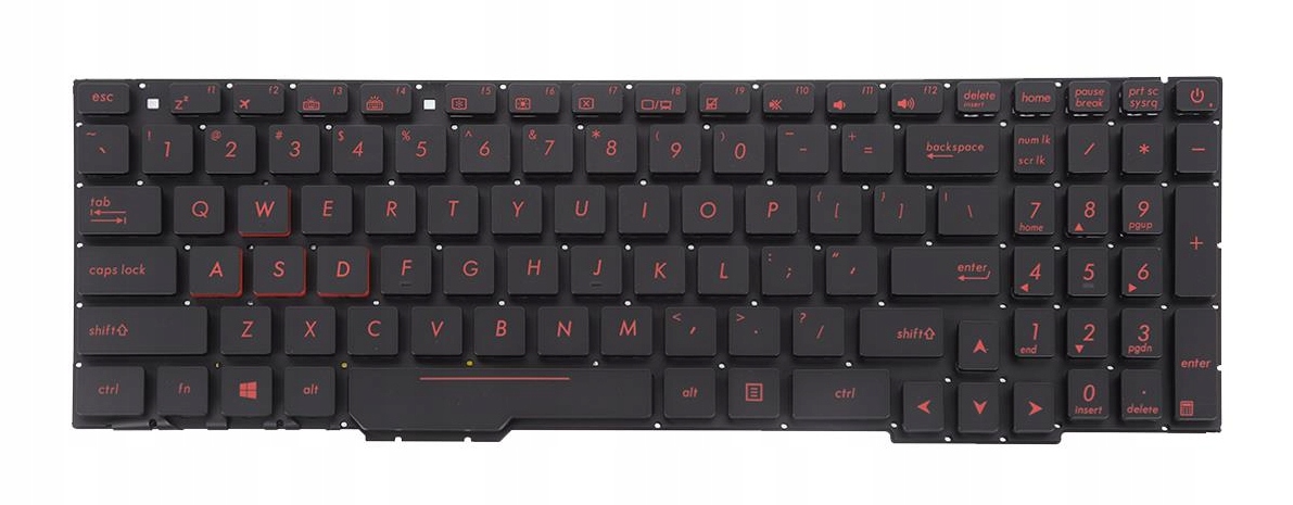 Klávesnice Pro Asus GL553 GL553V GL553VE GL753 GL753V GL753VE Led Red