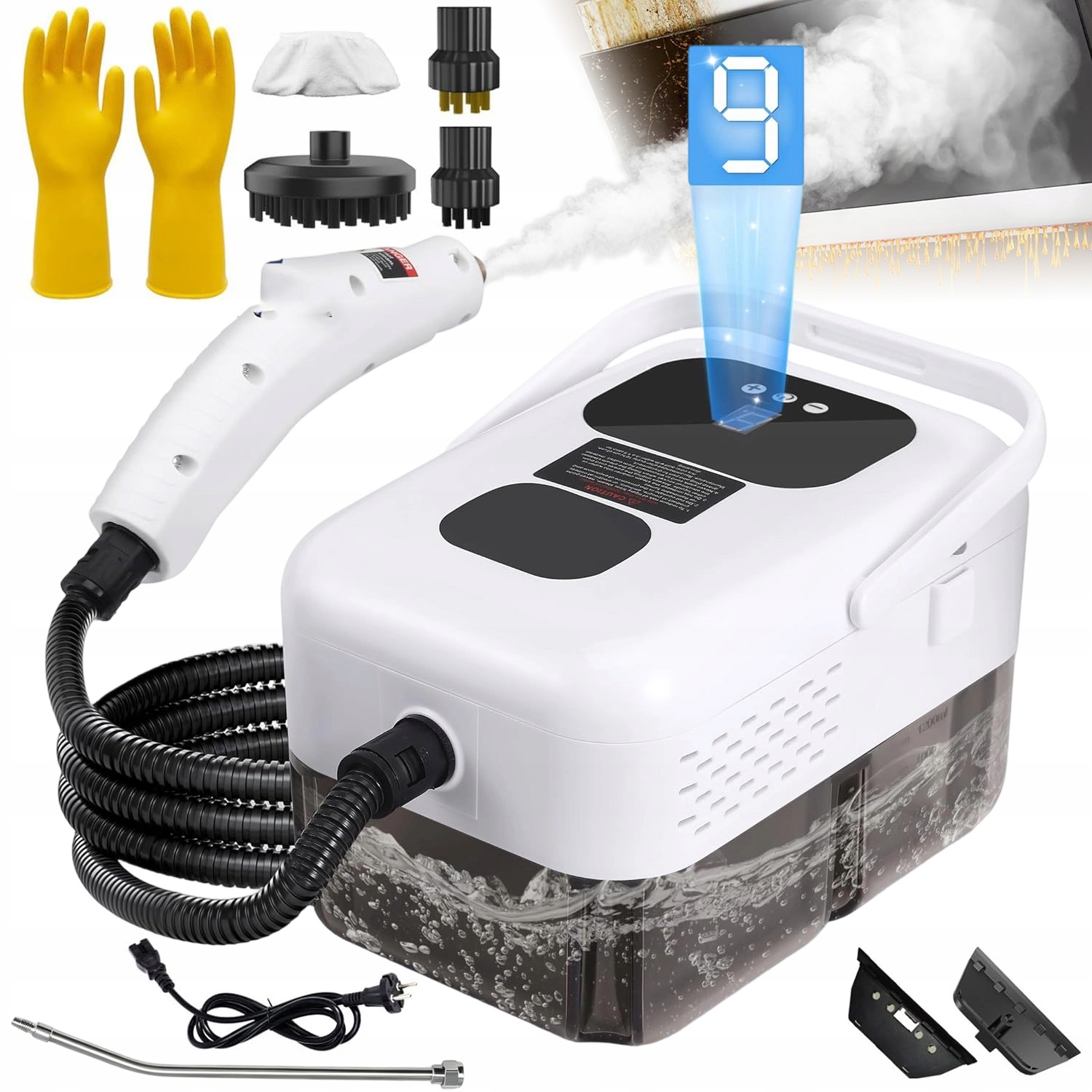 Parní Čistič Napařovač Vysavač Parní Mop 2500 W Čisticí Sada