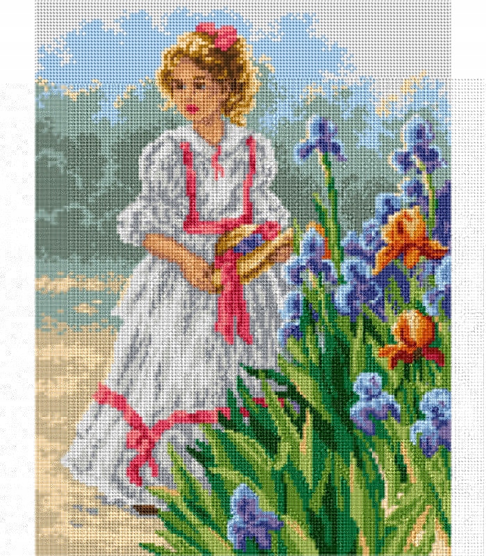 Sada Ariadna kanva mulina vyšívací jehla 30x40 8039