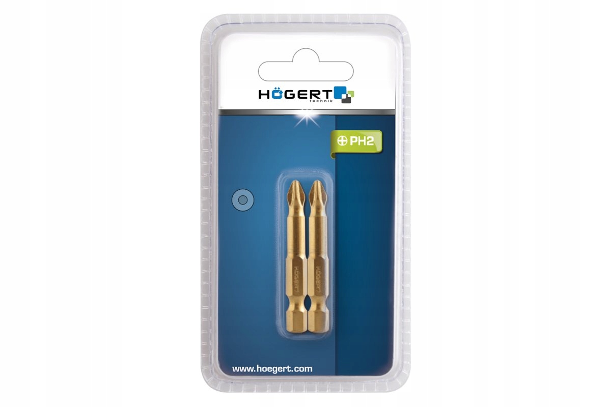 HOGERT HT1S392 KOŃCÓWKI WKRETAKOWE PH2 50MM 2SZT Marka Hoegert Technik