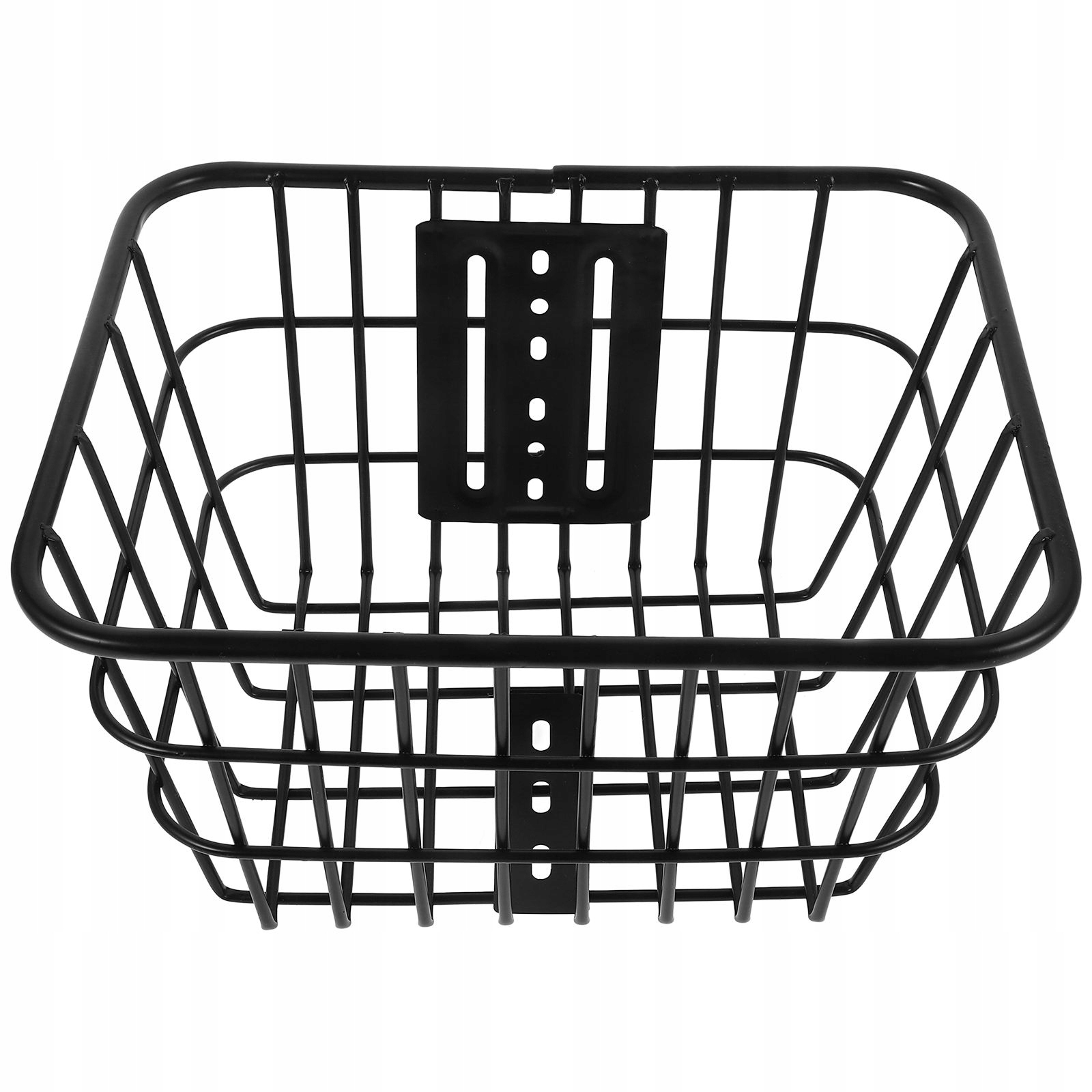 PRZEDNI KOSZYK ROWEROWY Z WYTRZYMAŁEGO METALU - CZARNY