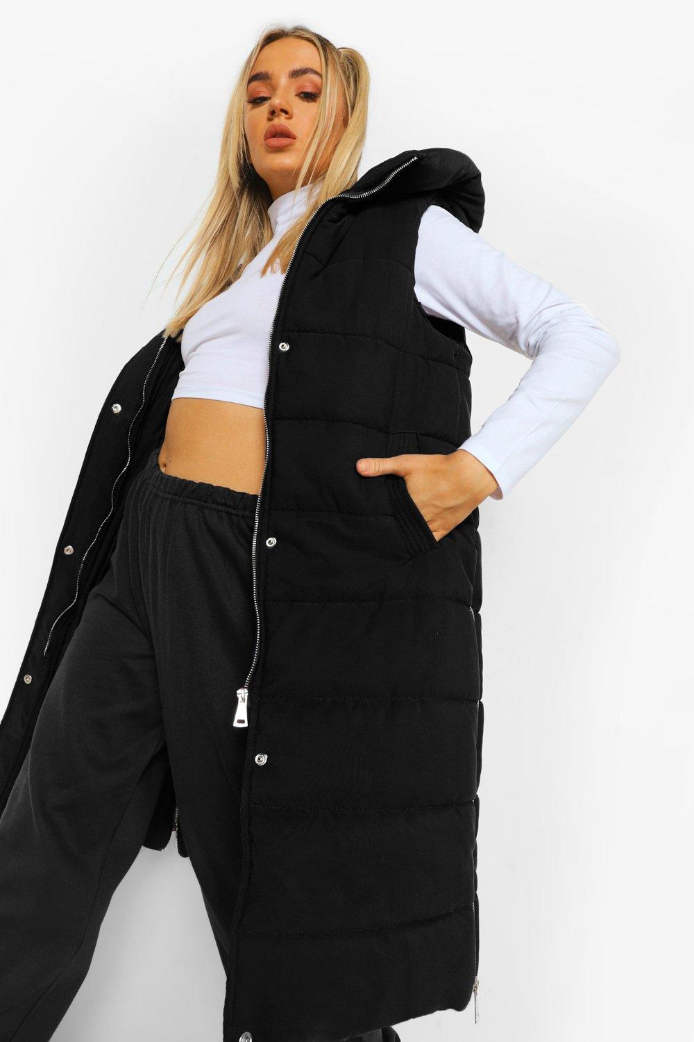 4E3A01 A02 BOOHOO DŁUGA PUCHOWA KAMIZELKA XL Rozmiar XL