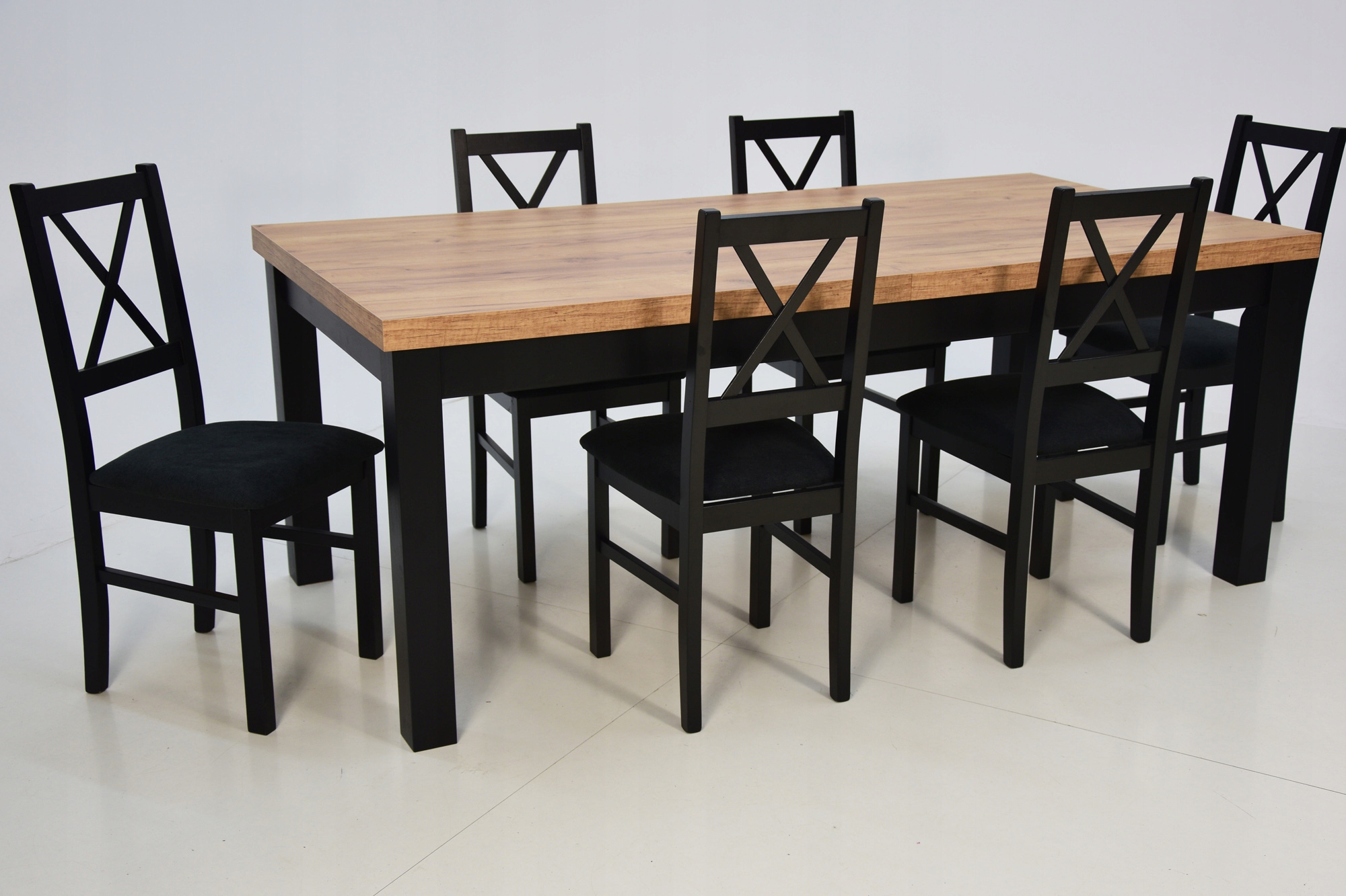 DUŻY stół rozkładany do 3m i 6 krzeseł DO JADALNI Kod producenta N-10 + S-7