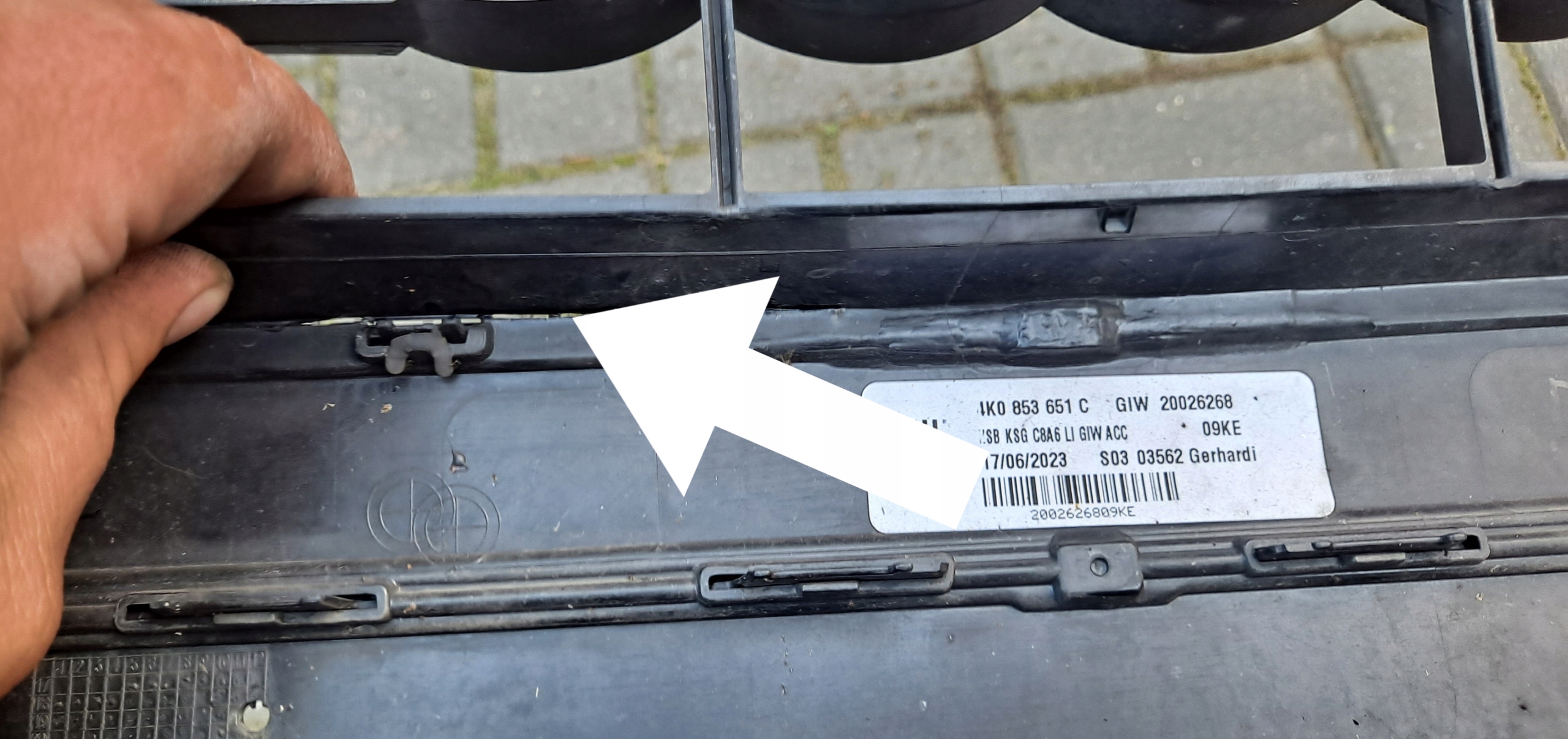 Audi A6 Kühlergrill FRONTGRILL Kühlergitter 4K0853651C - Thumbnail 7