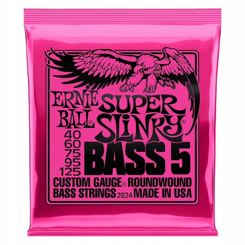 Struny pro baskytaru Ernie Ball Eb 2824 (40-125)
