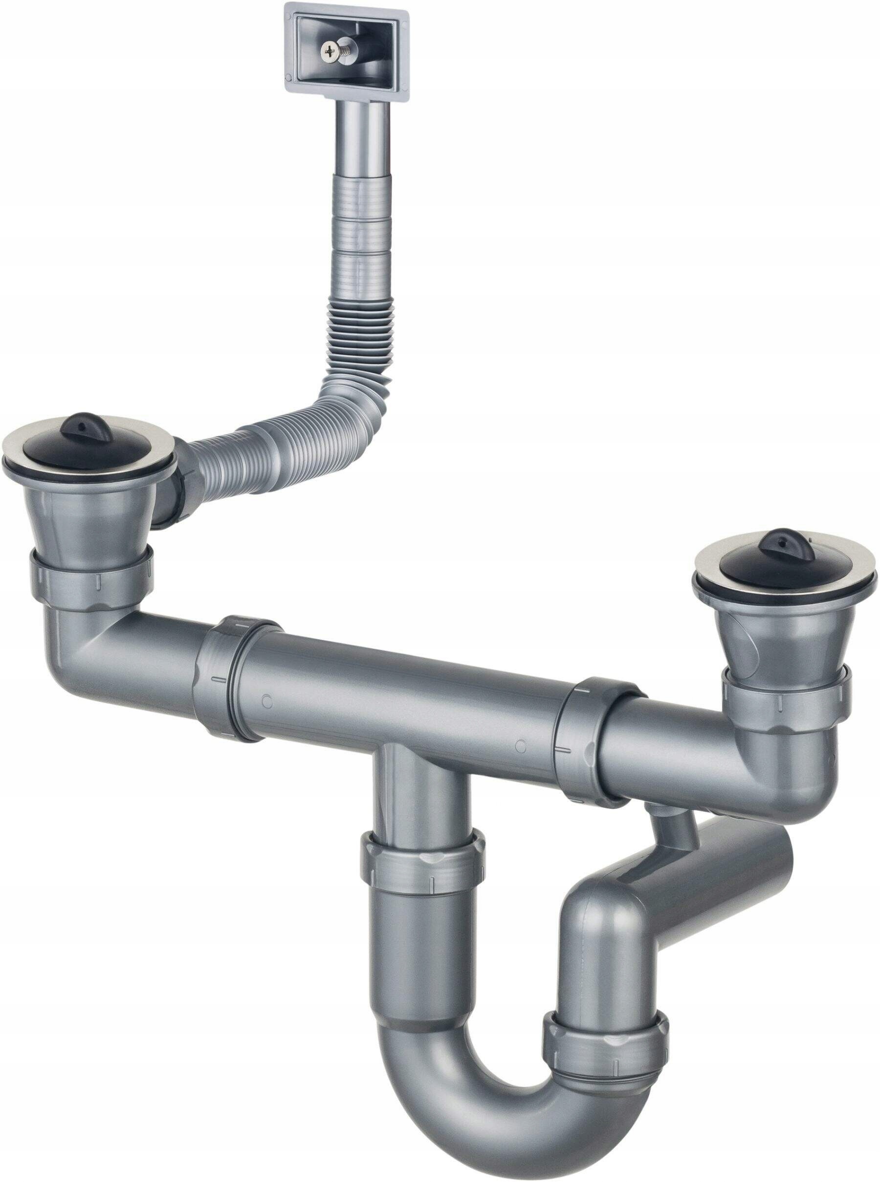 SYFON DO ZLEWOZMYWAKA STALOWEGO 2 KOMOROWEGO