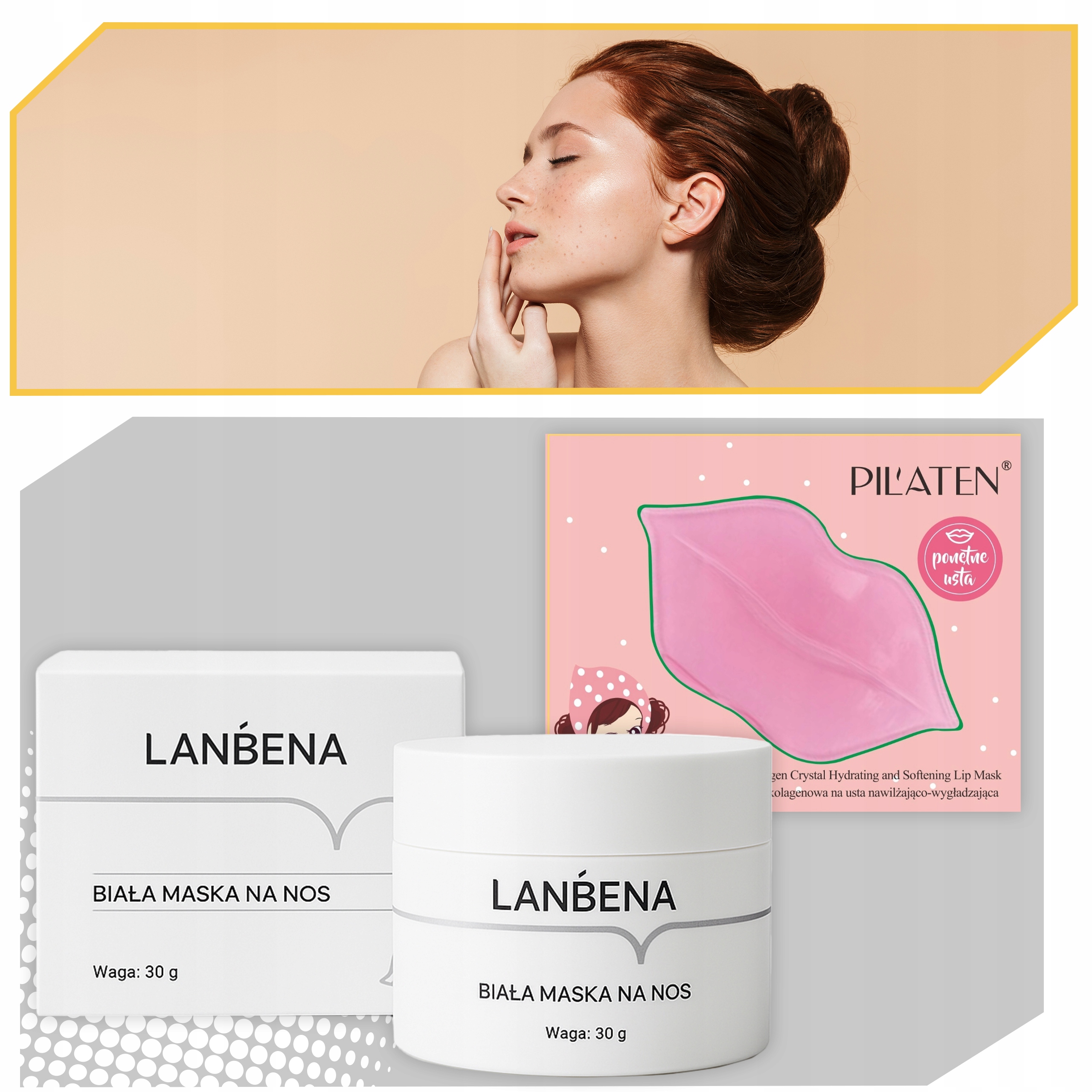 BIAŁA MASKA PILATEN WĄGRY + 60 PLASTRÓW Kod producenta Corozevar