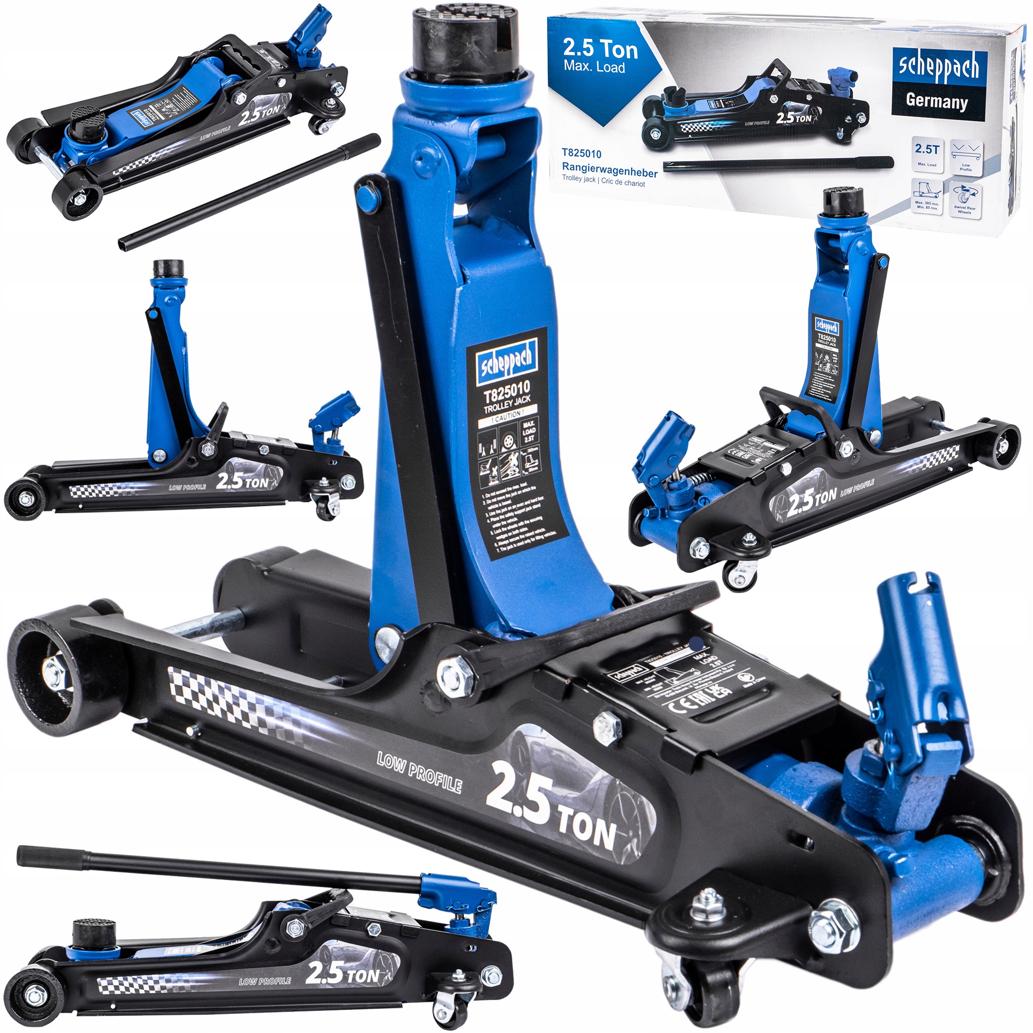 PODNOŚNIK SAMOCHODOWY ŻABA HYDRAULICZNY NISKOPROFILOWY SCHEPPACH 2,5 TONY