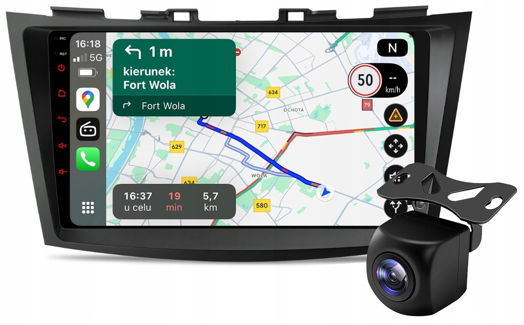 Suzuki Swift 2010-2017 Radio Nawigacja Android Auto Apple Carplay Kamera