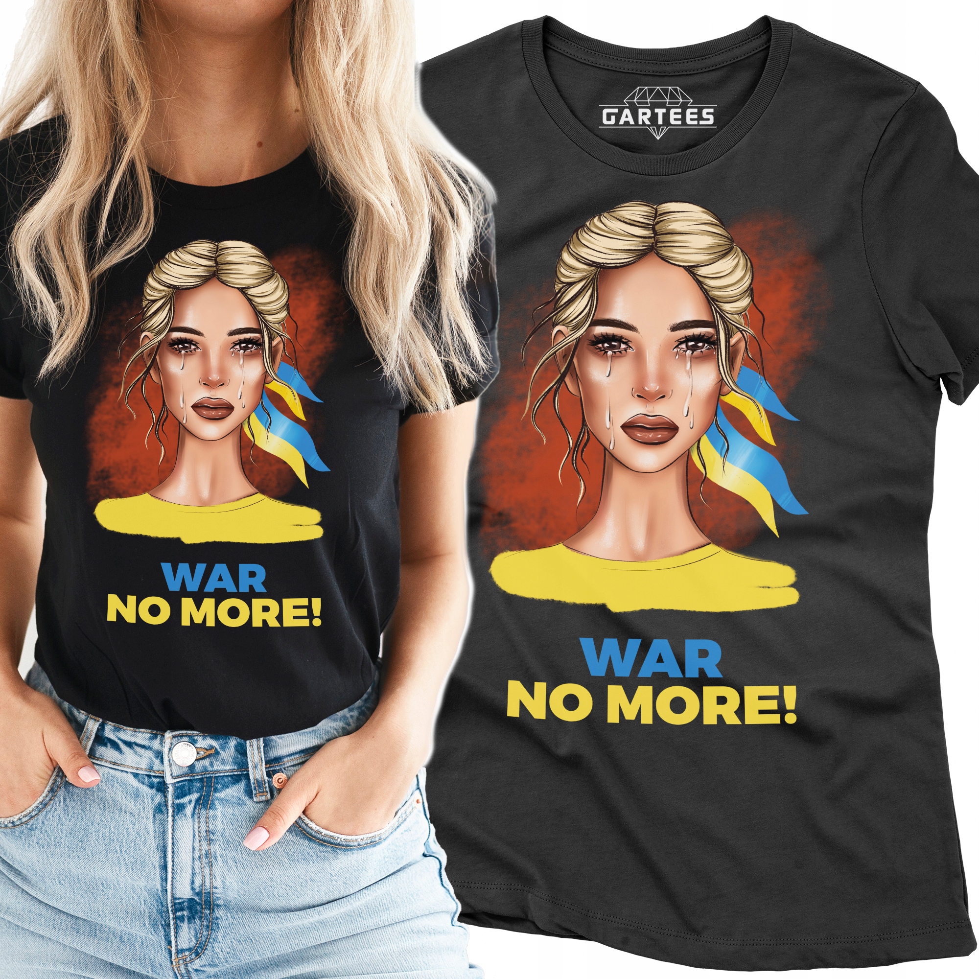 

Koszulka Damska Putin Ukraina Stop Wojna Tshirt