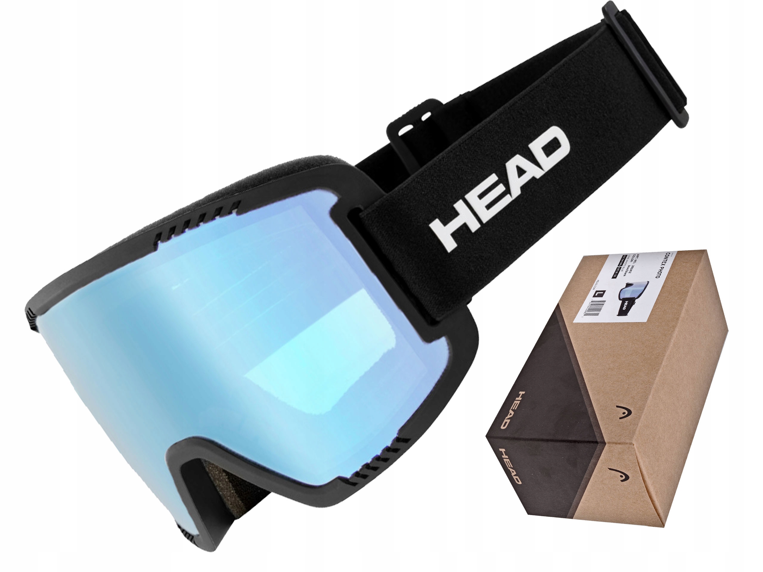 Lyžařské brýle Head Contex Photo L blue/black (S1-S3)