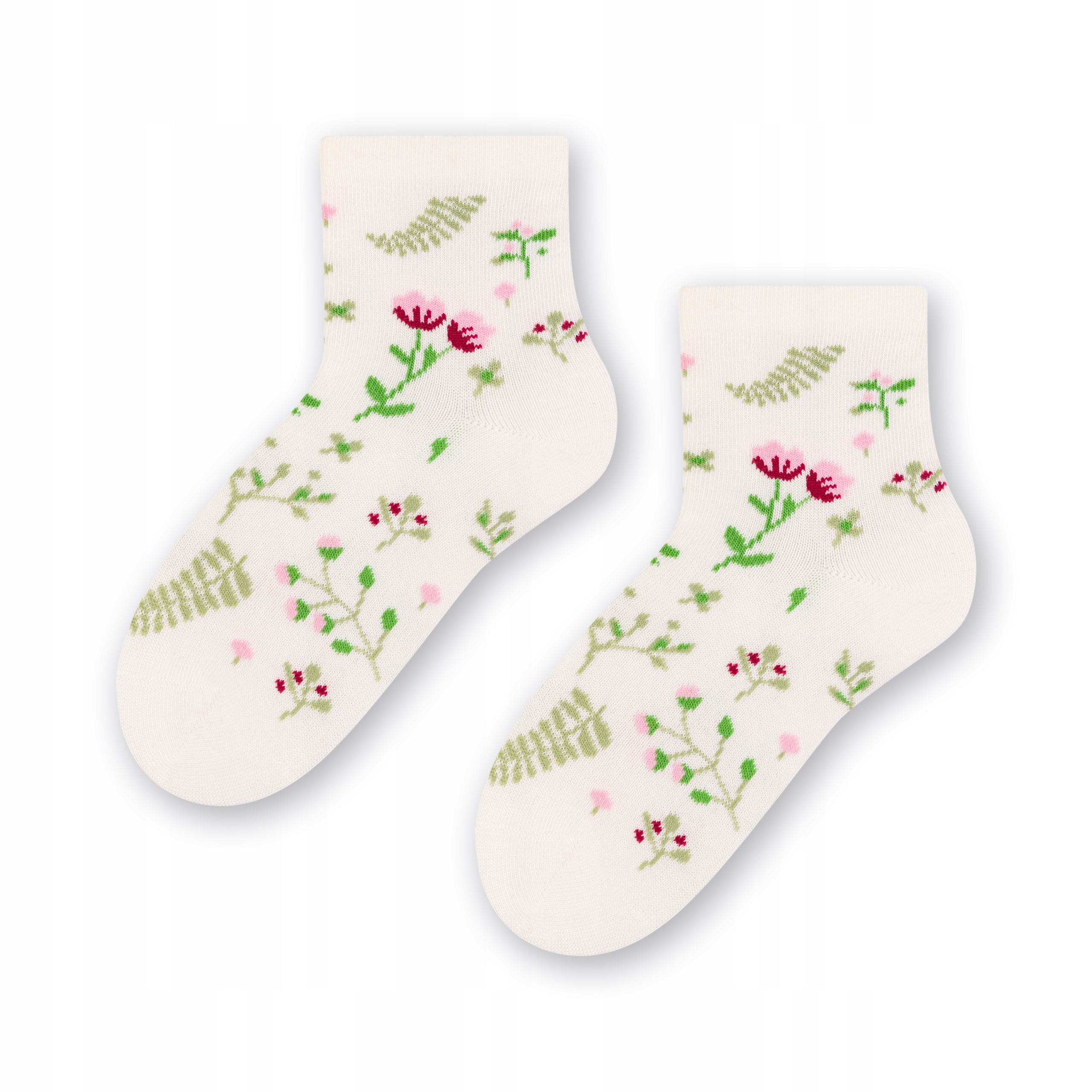 

Skarpety Steven dziecięce-ecru/łączka 32-34