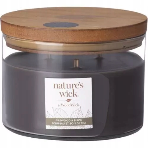 Wood Wick svíčka Firewood & Birch 433g