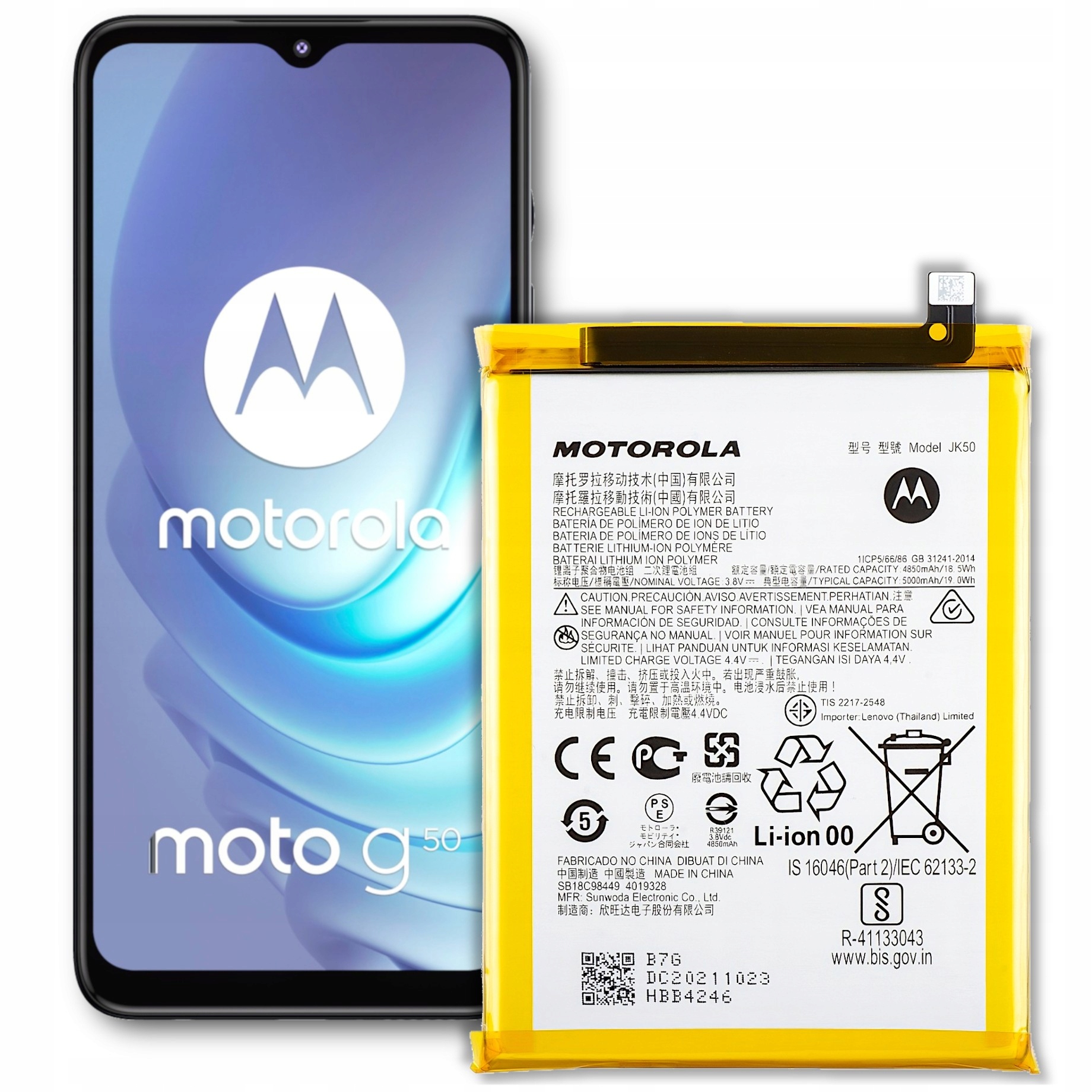 Oryginalna Bateria JK50 do Motorola Moto G10 G20 G30 G50 G7 Power