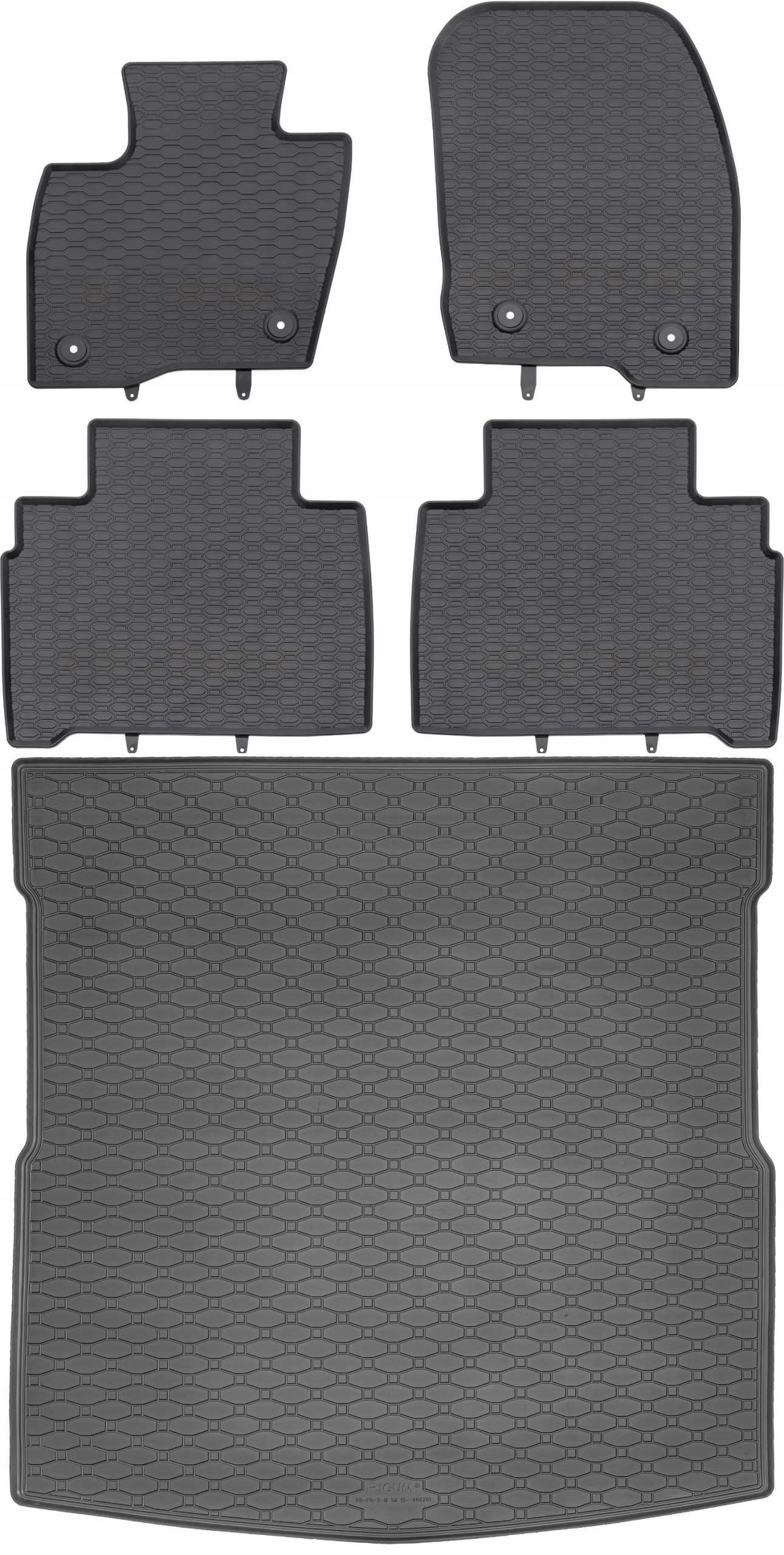 Ford S-Max II Minivan od roku 09.2015-2023 Sada Koberce batožinový priestor
