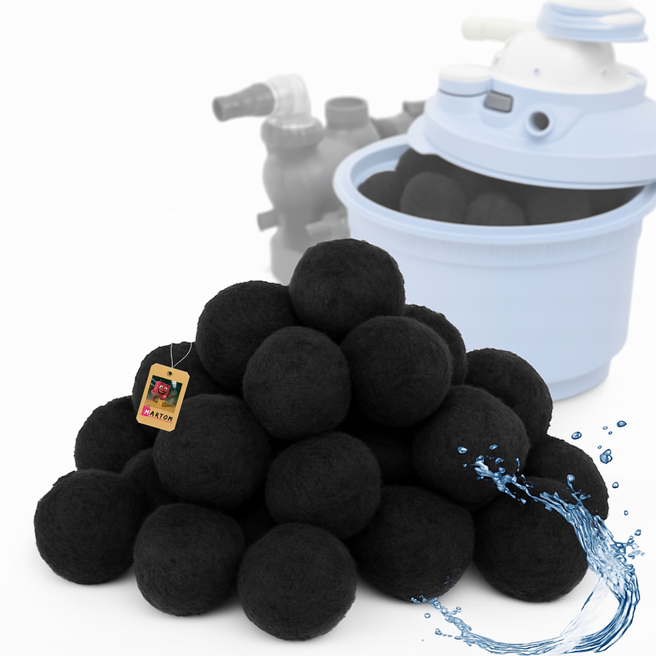 Kulki Filtracyjne Wkład Do Pompy Basenowej Piaskowej 700G Aktywny Węgiel