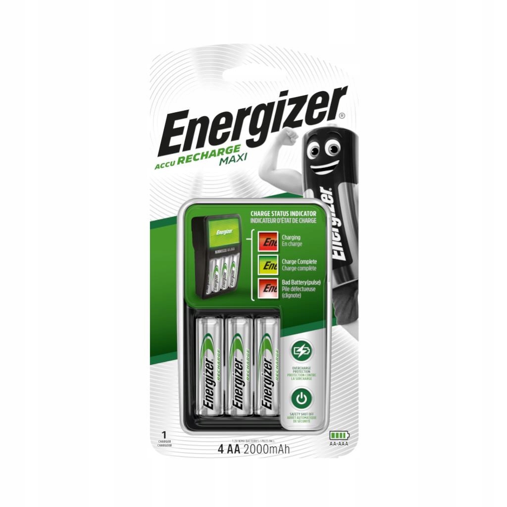 Energizer Nabíječka Akumulátorů Maxi Ni Mh 4X R6 Aa 2000MAH Rychlá