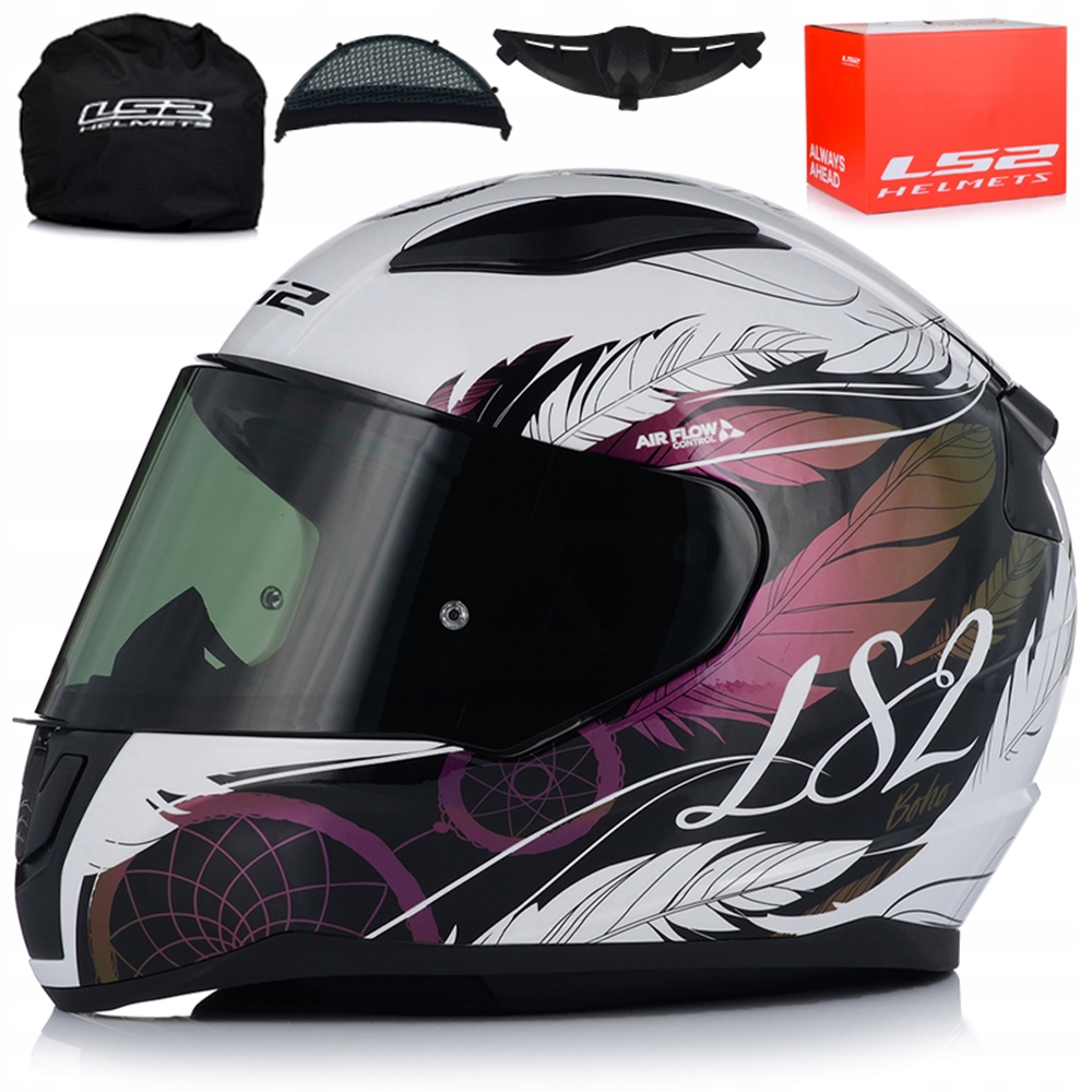 Motocyklová Prilba LS2 FF353 Rapid II Boho Dámska 22.06 Tónované Sklo