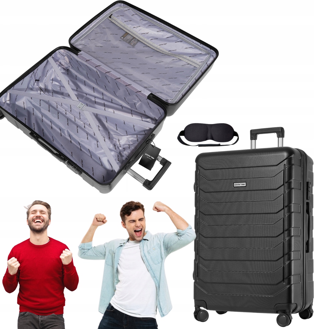 DUŻA POJEMNA Walizka podróżna twarda kufer ABS ARIZONA 94L +maseczka GRATIS